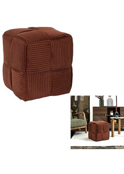 THE HOME DECO FACTORY Puf w kolorze pomarańczowym - 36 x 38 cm ze sklepu Limango Polska w kategorii Pufy i siedziska - zdjęcie 188294121