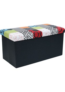 THE HOME DECO FACTORY Skrzynia-siedzisko ze wzorem - 76 x 38 x 38 cm ze sklepu Limango Polska w kategorii Meble - zdjęcie 188294604