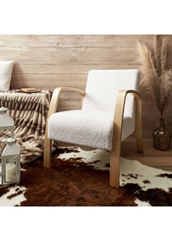 HYGGE Fotel w kolorze białym - 61 x 75 x 80 cm ze sklepu Limango Polska w kategorii Pufy i siedziska - zdjęcie 188294932