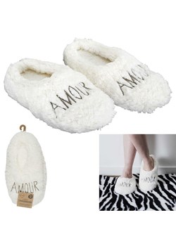 THE HOME DECO FACTORY Kapcie w kolorze kremowym ze sklepu Limango Polska w kategorii Kapcie damskie - zdjęcie 188295292