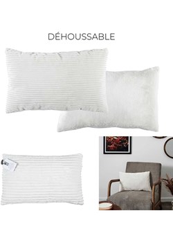 THE HOME DECO FACTORY Poduszka "Cocooning" w kolorze białym - 50 x 50 cm ze sklepu Limango Polska w kategorii Poduszki dekoracyjne - zdjęcie 188295550