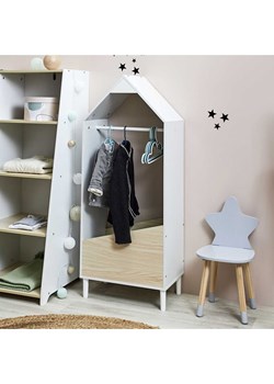 The Home Deco Kids Wieszak w kolorze biało-brązowym na ubrania - 48 x 116 x 30 cm ze sklepu Limango Polska w kategorii Meble dziecięce - zdjęcie 188295820