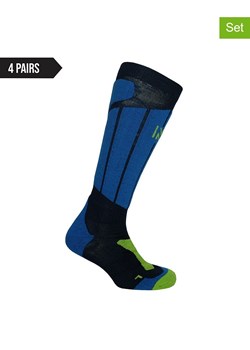 Norfolk Skarpety narciarskie (4 pary) w kolorze granatowo-niebieskim ze sklepu Limango Polska w kategorii Skarpetki męskie - zdjęcie 188295930