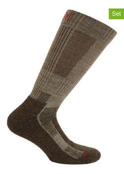 Norfolk Skarpety trekkingowe (2 pary) "Leonardo" w kolorze brązowym ze sklepu Limango Polska w kategorii Skarpetki męskie - zdjęcie 188295974