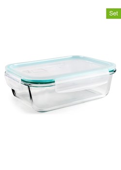 Ibili Pojemniki (3 szt.) "Basic" w kolorze turkusowym - 500 ml ze sklepu Limango Polska w kategorii Pojemniki kuchenne - zdjęcie 188296570