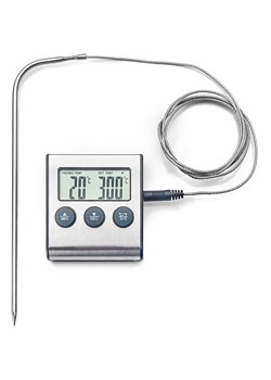 Ibili Cyfrowy termometr kuchenny w kolorze srebrnym - dł. 15 cm ze sklepu Limango Polska w kategorii Akcesoria kuchenne - zdjęcie 188296781