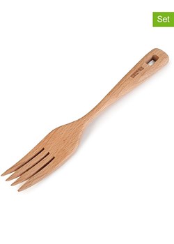 Ibili Widelce kuchenne (3 szt.) w kolorze jasnobrązowym - dł. 22 cm ze sklepu Limango Polska w kategorii Akcesoria kuchenne - zdjęcie 188296792