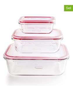 Ibili Pojemniki (3 szt.) w kolorze czerwonym ze sklepu Limango Polska w kategorii Pojemniki kuchenne - zdjęcie 188296860