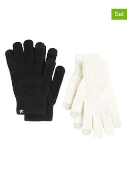 COOL CLUB Rękawiczki (2 pary) w kolorze kremowym i czarnym ze sklepu Limango Polska w kategorii Rękawiczki dziecięce - zdjęcie 188297201