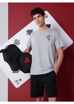 Sinsay - Bawełniana piżama dwuczęściowa z nadrukiem - wielobarwny ze sklepu Sinsay w kategorii Piżamy męskie - zdjęcie 188303094