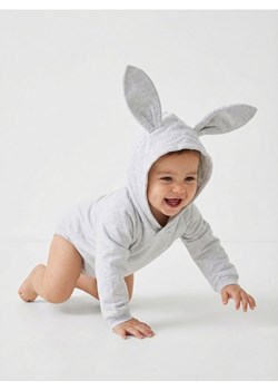 Sinsay - Body z kapturem i uszami 3D - szary ze sklepu Sinsay w kategorii Body niemowlęce - zdjęcie 188303110
