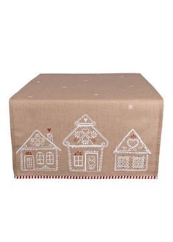 Clayre &amp; Eef Bieżnik w kolorze beżowym - 140 x 50 cm ze sklepu Limango Polska w kategorii Obrusy i bieżniki - zdjęcie 188303980