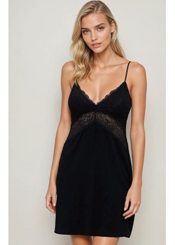 Koszulka nocna damska na ramiączkach wiskoza Miranda, Kolor czarny, Rozmiar S, Babella ze sklepu Intymna w kategorii Koszule nocne - zdjęcie 188304052