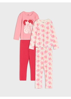 Sinsay - Piżamy dwuczęściowe w serca 2 pack - różowy ze sklepu Sinsay w kategorii Piżamy dziecięce - zdjęcie 188304850