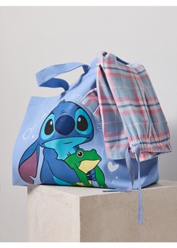 Sinsay - Torba shopper z nadrukiem Stitch - błękitny ze sklepu Sinsay w kategorii Torby i walizki dziecięce - zdjęcie 188304854