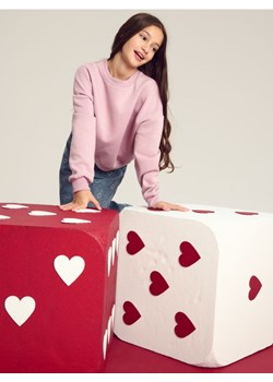 Sinsay - Bluza crewneck z ozdobnymi dżetami - różowy ze sklepu Sinsay w kategorii Bluzy dziewczęce - zdjęcie 188304870