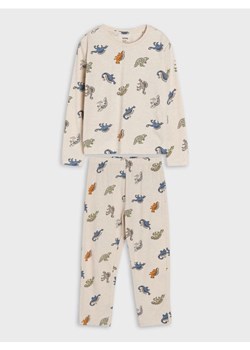 Sinsay - Piżama dwuczęściowa w dinozaury - kremowy ze sklepu Sinsay w kategorii Piżamy dziecięce - zdjęcie 188304882