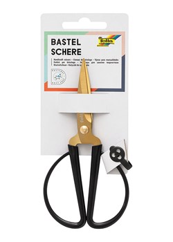 folia PAPER Nożyczki w kolorze złoto-czarnym do rękodzieła - dł. 14,5 cm ze sklepu Limango Polska w kategorii Zabawki - zdjęcie 188305783