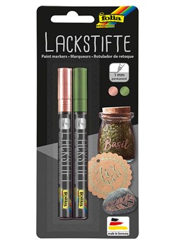 folia PAPER Lakiery (2 szt.) w kolorze różowozłotym i oliwkowym w sztyfcie ze sklepu Limango Polska w kategorii Zabawki - zdjęcie 188305851