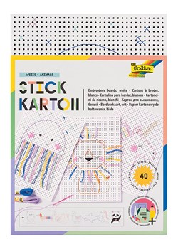 folia PAPER Karton (40 szt.) w kolorze białym do haftu - 3+ ze sklepu Limango Polska w kategorii Akcesoria biurowe - zdjęcie 188305874