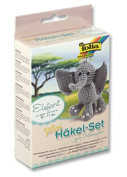 folia PAPER Mini zestaw "Elephant" do szydełkowania - 8+ ze sklepu Limango Polska w kategorii Zabawki - zdjęcie 188306201
