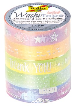 folia PAPER Taśmy klejące "Hotfoil Rainbow" ze wzorem - 5 x 5 m ze sklepu Limango Polska w kategorii Zabawki - zdjęcie 188306232