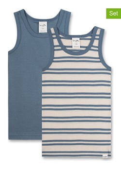 Sanetta Kidswear Podkoszulki (2 szt.) w kolorze niebiesko-beżowym ze sklepu Limango Polska w kategorii Podkoszulki dziecięce - zdjęcie 188308013