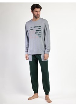Lois Piżama "Den1962" w kolorze szaro-ciemnozielonym ze sklepu Limango Polska w kategorii Piżamy męskie - zdjęcie 188308932