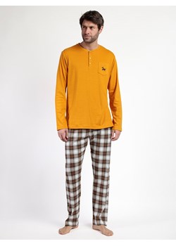 admas Piżama "Admas" w kolorze pomarańczowo-czarnym ze sklepu Limango Polska w kategorii Piżamy męskie - zdjęcie 188309183
