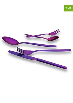 Echtwerk 30-częściowy zestaw sztućców "Positano" w kolorze fioletowym ze sklepu Limango Polska w kategorii Sztućce - zdjęcie 188309614