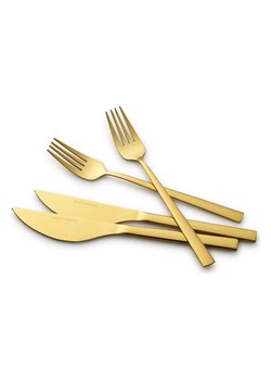 Echtwerk 4-częściowy zestaw sztućców w kolorze złotym do pizzy ze sklepu Limango Polska w kategorii Sztućce - zdjęcie 188309673