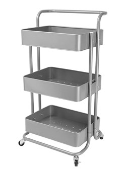 Echtwerk Wózek kuchenny w kolorze srebrnym - 43 x 86 x 32 cm ze sklepu Limango Polska w kategorii Regały i witryny - zdjęcie 188309794