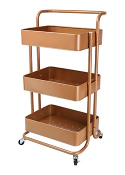 Echtwerk Wózek kuchenny w kolorze miedzianym - 43 x 86 x 32 cm ze sklepu Limango Polska w kategorii Regały i witryny - zdjęcie 188309800