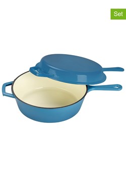 Echtwerk 2-częściowy zestaw w kolorze niebieskim - Ø 26,5 cm ze sklepu Limango Polska w kategorii Garnki - zdjęcie 188309912