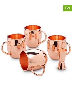 Echtwerk 5-częściowy zestaw w kolorze miedzianym do koktajli - 500 ml ze sklepu Limango Polska w kategorii Naczynia - zdjęcie 188310341