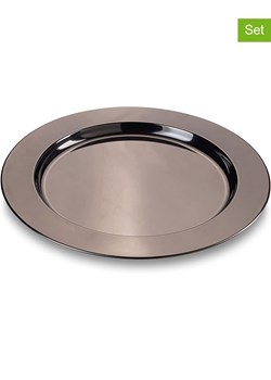 Echtwerk Podtalerze (2 szt.) w kolorze czarnym - Ø 33 cm ze sklepu Limango Polska w kategorii Naczynia - zdjęcie 188310524