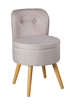 Echtwerk Hocker "Vince" w kolorze szarym ze schowkiem - wys. 71 x Ø 42 cm ze sklepu Limango Polska w kategorii Pufy i siedziska - zdjęcie 188310670