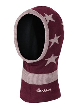 HULABALU Kominiarka "Stars" w kolorze ciemnofioletowo-jasnoróżowym ze sklepu Limango Polska w kategorii Czapki dziecięce - zdjęcie 188310870