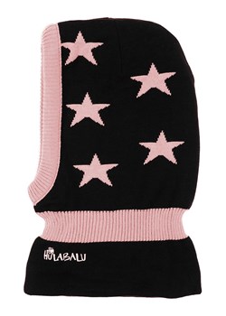 HULABALU Kominiarka "Stars" w kolorze czarno-jasnoróżowym ze sklepu Limango Polska w kategorii Czapki dziecięce - zdjęcie 188310872