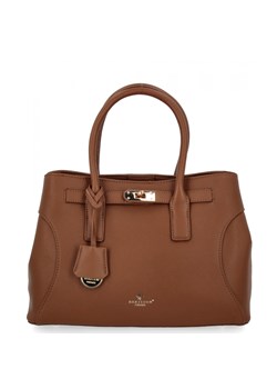 Torebka Damska Kuferek 3 Komory firmy Herisson 275C6016 Brązowa ze sklepu PaniTorbalska w kategorii Kuferki - zdjęcie 188312054