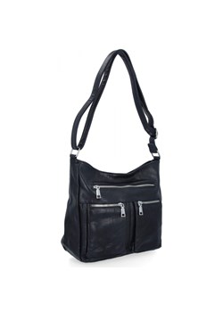 Uniwersalna Torebka Damska Listonoszka firmy Herisson 13K391 Granatowa ze sklepu PaniTorbalska w kategorii Listonoszki - zdjęcie 188312184