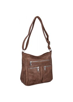 Uniwersalna Torebka Damska Listonoszka firmy Herisson 13K391 Ziemista ze sklepu PaniTorbalska w kategorii Listonoszki - zdjęcie 188312210