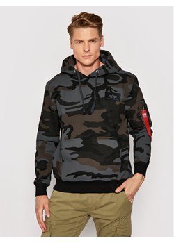 Alpha Industries Bluza Print Camo 178318C Szary Regular Fit ze sklepu MODIVO w kategorii Bluzy męskie - zdjęcie 188312764