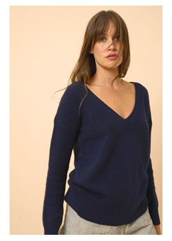 Just Cashmere Kaszmirowy sweter "Cassie" w kolorze granatowym ze sklepu Limango Polska w kategorii Swetry damskie - zdjęcie 188313062