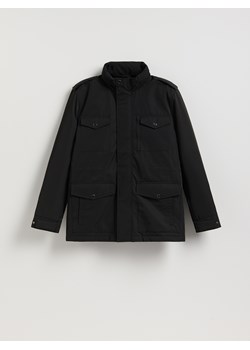 Reserved - Wodoodporna kurtka z kapturem - czarny ze sklepu Reserved w kategorii Kurtki męskie - zdjęcie 188313450