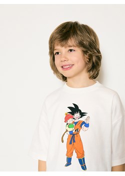 Reserved - T-shirt Dragon Ball Z - złamana biel ze sklepu Reserved w kategorii T-shirty chłopięce - zdjęcie 188313523