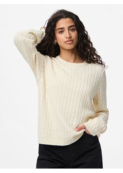 Pieces Sweter "Pcfia" w kolorze kremowym ze sklepu Limango Polska w kategorii Swetry damskie - zdjęcie 188314243
