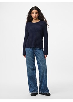 Pieces Sweter "Pcfia" w kolorze granatowym ze sklepu Limango Polska w kategorii Swetry damskie - zdjęcie 188314250