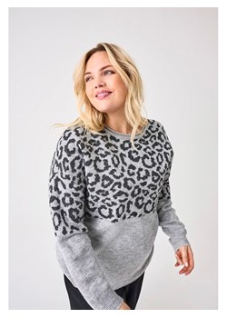 ONLY Carmakoma Sweter w kolorze szarym ze sklepu Limango Polska w kategorii Swetry damskie - zdjęcie 188314432