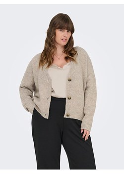 ONLY Carmakoma Kardigan w kolorze beżowym ze sklepu Limango Polska w kategorii Swetry damskie - zdjęcie 188314472